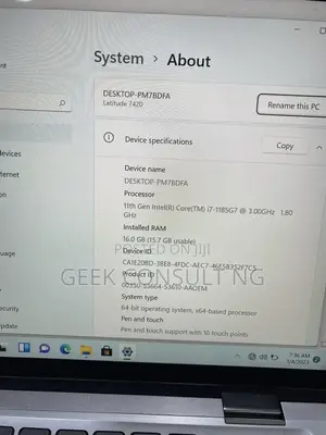 Laptop Dell Latitude 7420 16GB Intel Core i7 SSD 512GB