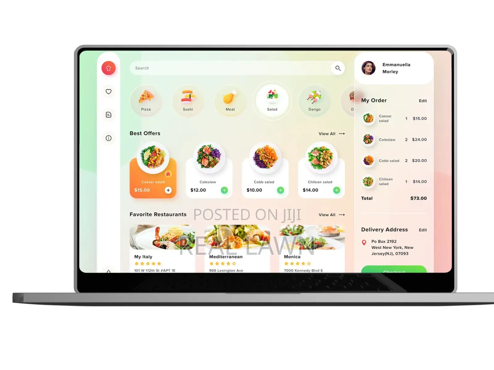 Restaurant Ordering System — Menu, Orders Tables