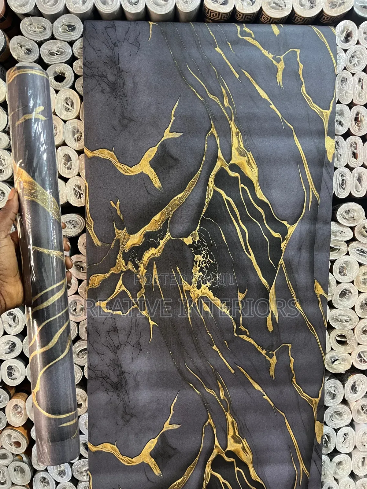 New Design Fluted/Marble Wallpaper