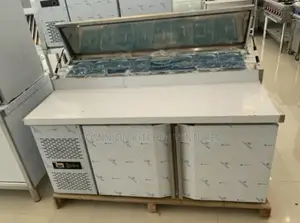 Commercial Stainless Steel Refrigerated Pizza Prep Table,