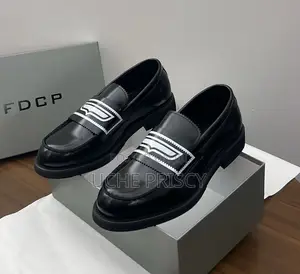 FDCP Black Leather Loafers