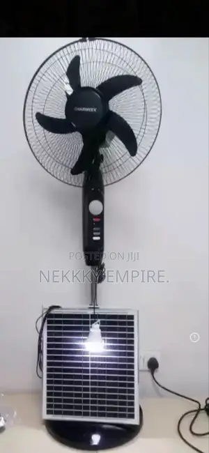 Charweek Rechargeable Solar Fan,