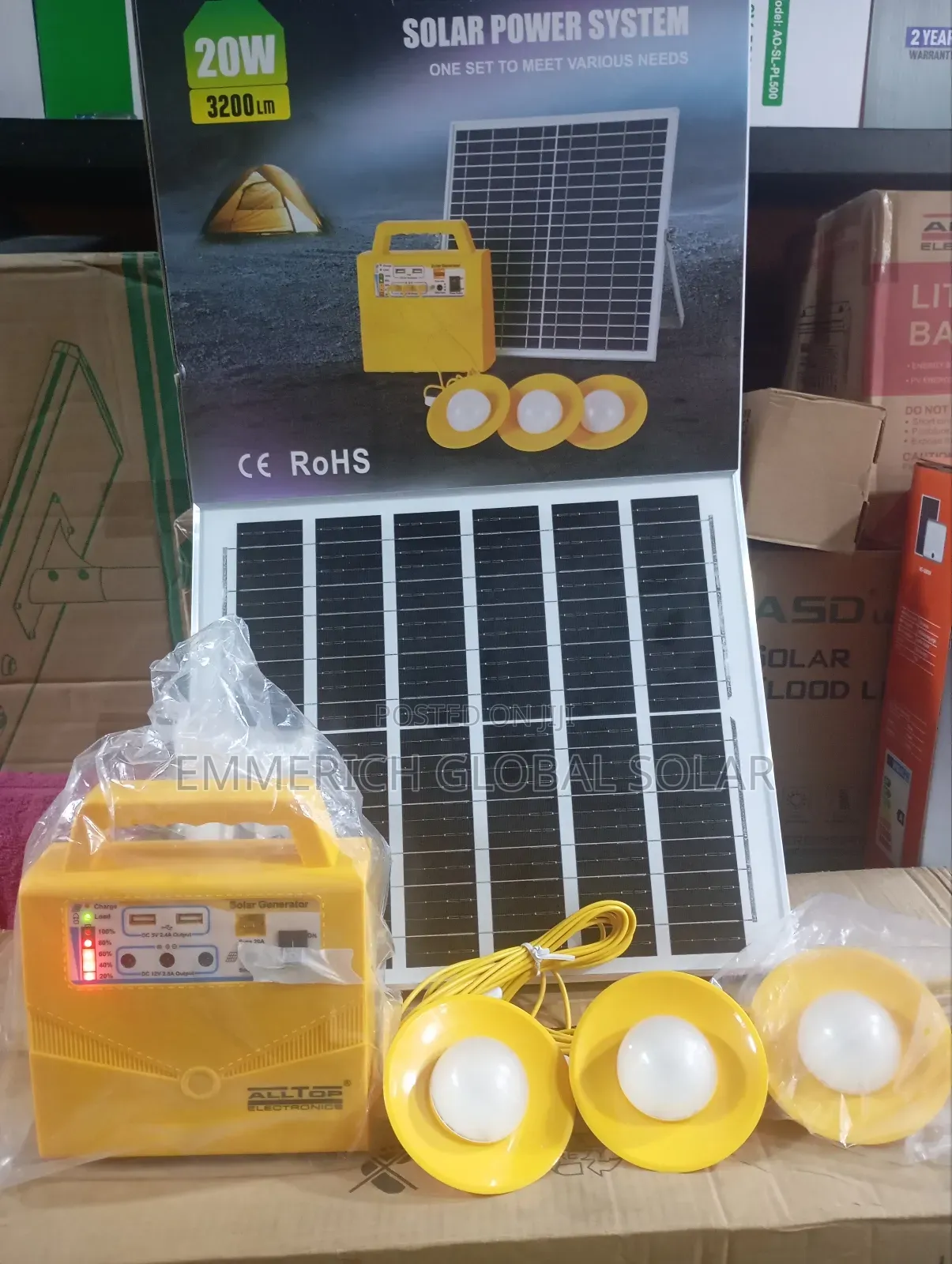 20watts Solar Generator With Long Lasting Battery
