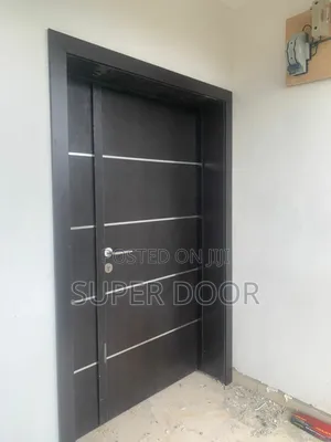 HDF Door With Complete Frame, Hinges, Lock and Installation