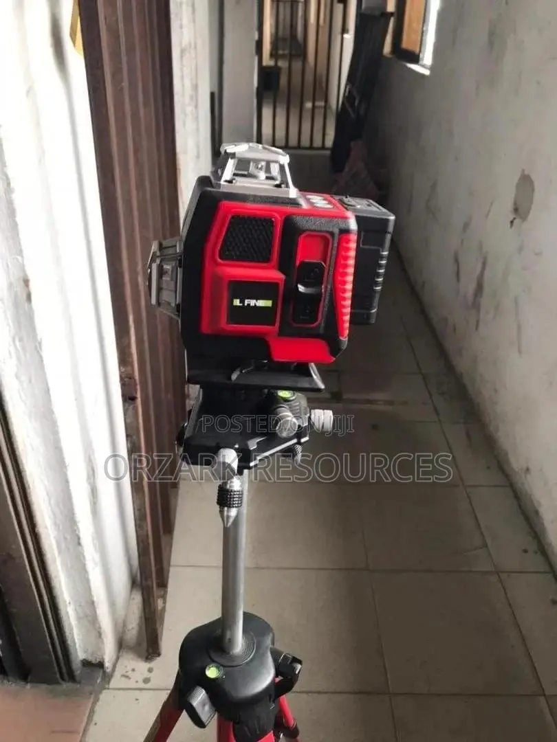 Lfine 4d 16-line Green Laser Level Kit With Tripod And Accessories