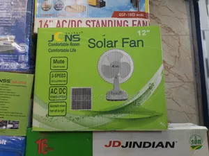 Portable Solar Fan 12 Inch With Solar Panel