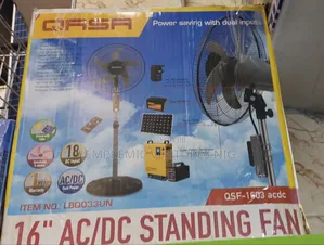Solar Standing Fan 16 Inch Ac/Dc Gasa