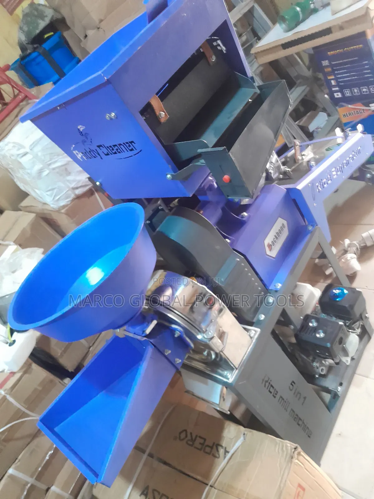 5in1 Rice Milling Machine Petrol Engine 13hp