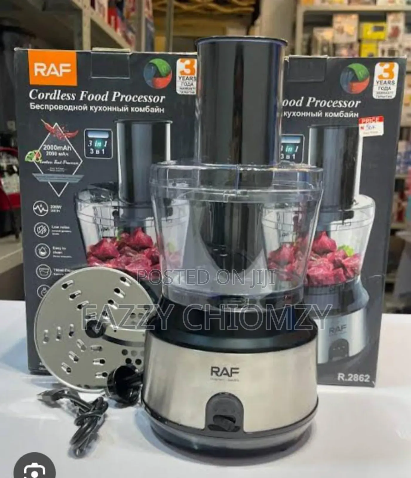 Raf Cordless Food Processor