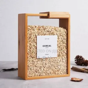 Wooden Cereals/Food Dispenser Storage