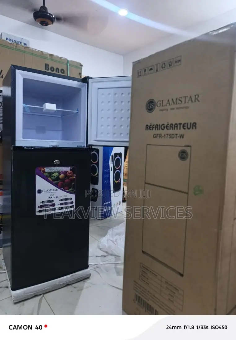 138l Double Door Kitchen Refrigerator Glamstar