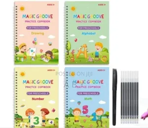 4pcs Calligraphy Booklet With Pen