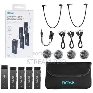 Boya By-w4 Ultracompact 4-person Wireless Microphone System
