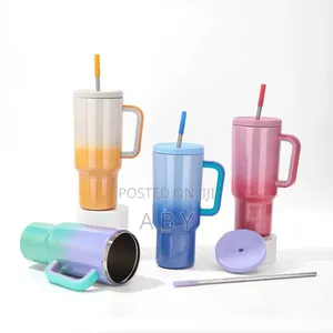 40oz 2colours Vacuum Cup With Straw