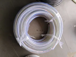 1by1⁄4" Transparent Wire Suction Hose Good for Oil, Petrol and Water