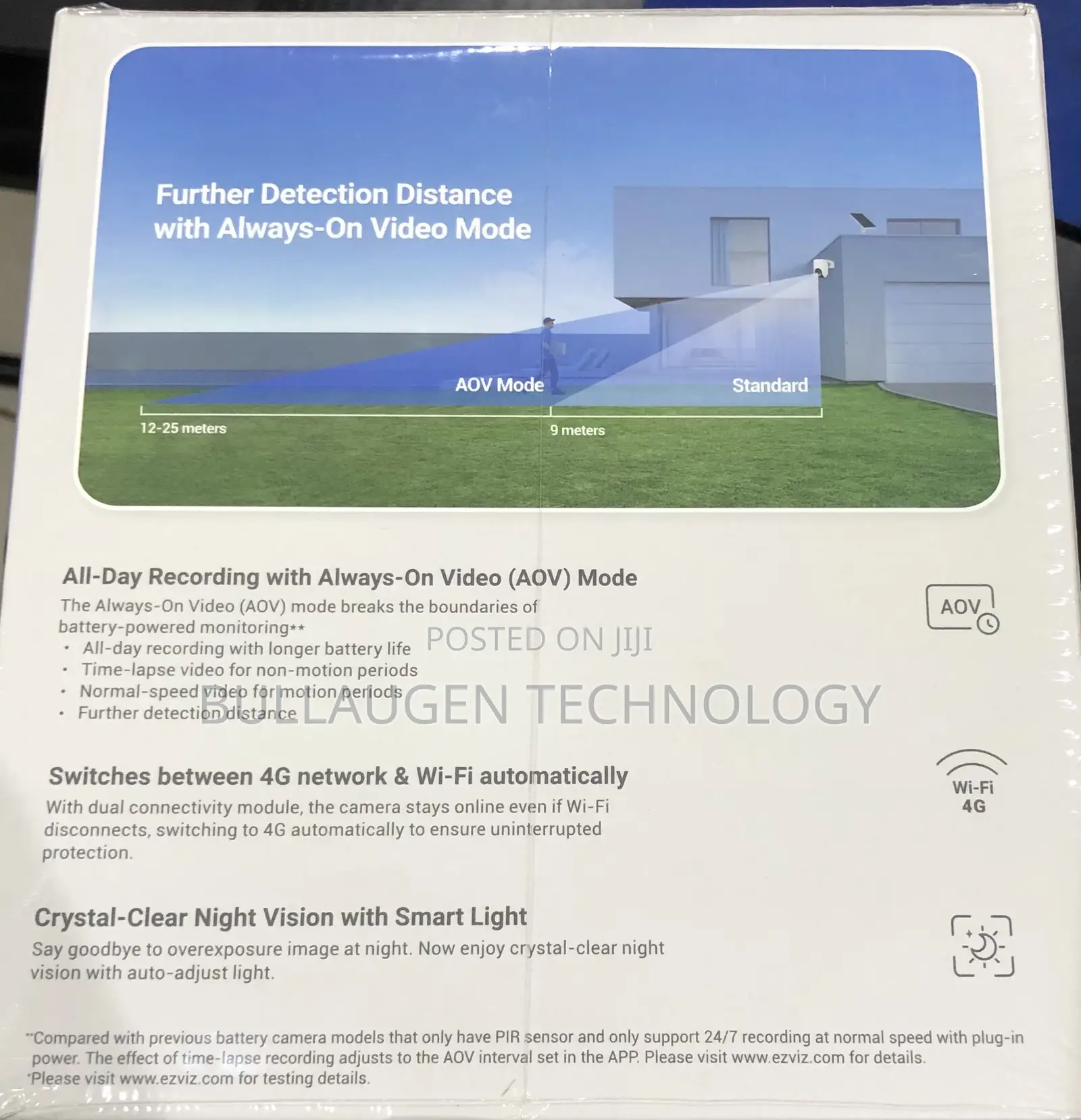 Ezviz Hb8 Lite 4g Wi-Fi Smart Home Battery Camera