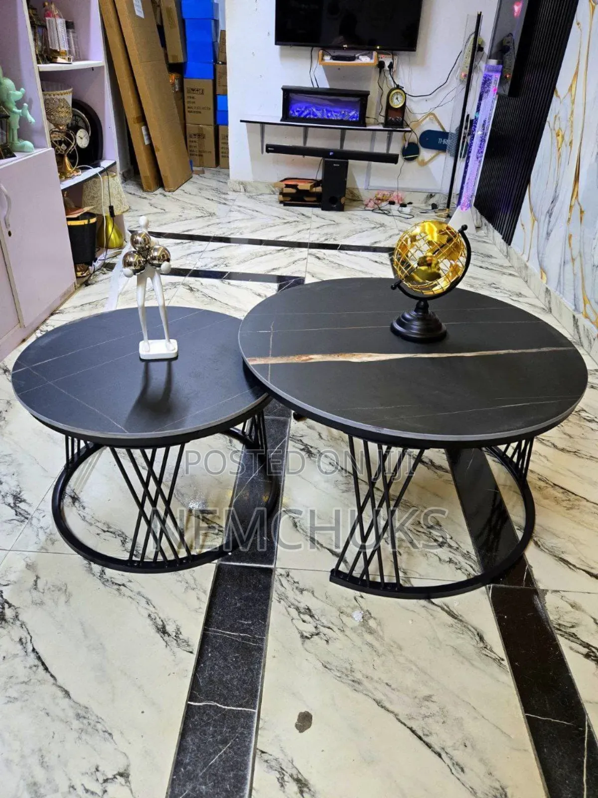 Quality Black 2in1 Center Table