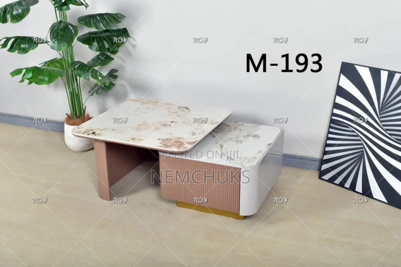 Modern Marble Top 2 in 1 Center Table