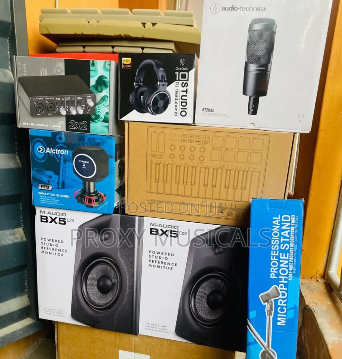 Studio Bundle(Bx5d3,Audio Technica Mic,Headphone,Midi Keyboard,Filter)