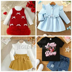 Kid Girls Clothing Set for Birthday 1-2 Years