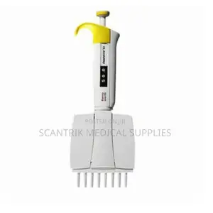 Durable 12-Channel Adjustable Micropipette for Laboratory Work