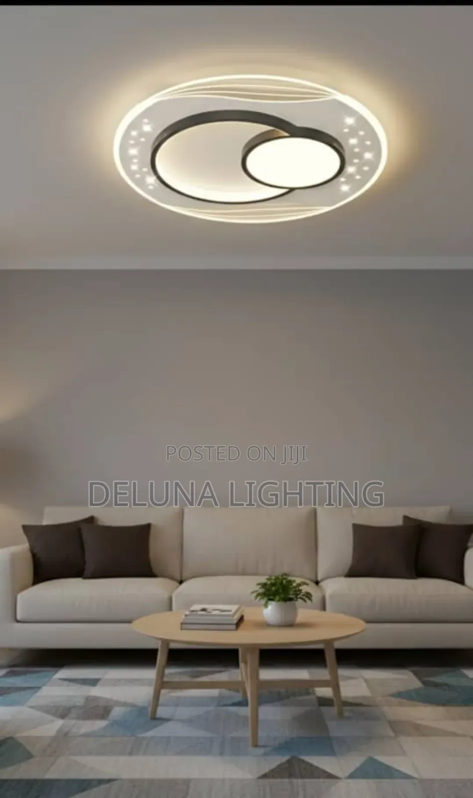 Modern Classic Ceiling Led Chandelier With 3 Color Display