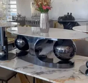 Imported Executive Oval Marble Center Table