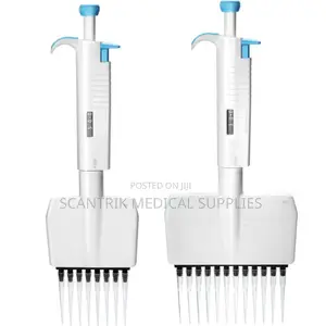 Durable 12-Channel Adjustable Micropipette for Scientific Laboratories