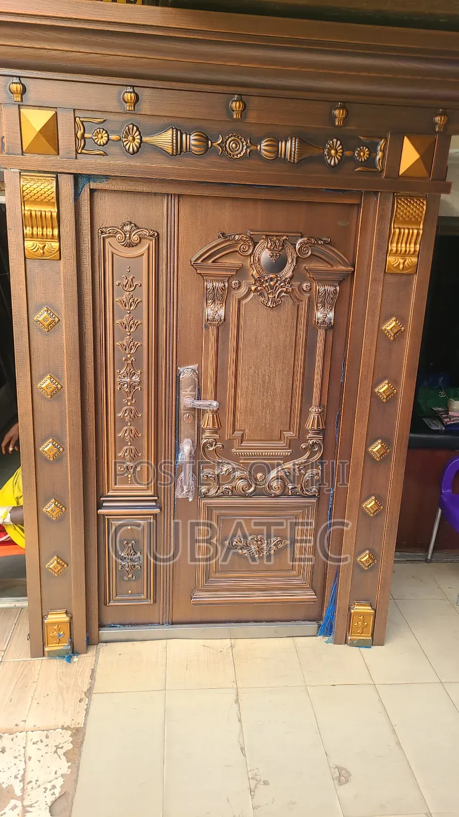 4ft Security German Copper Door With Arch