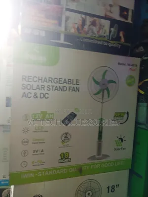 Iwin Rechargeable Solar Fan 18inches