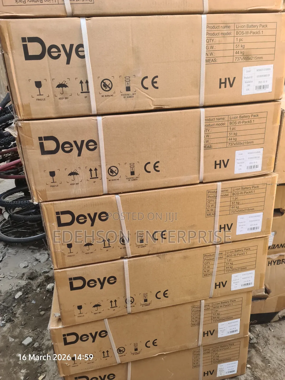 Deye 5.12kwh High Voltage