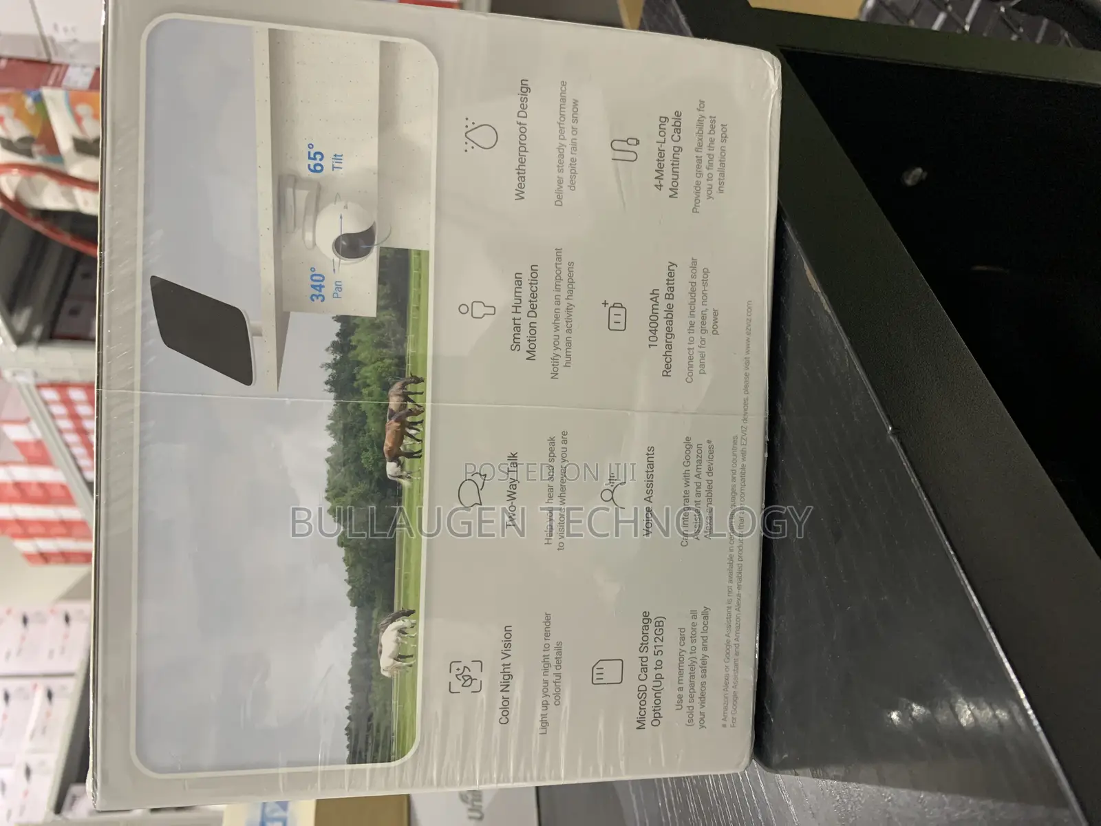 Ezviz Eb8 4g Smart Home Battery Camera and Solar Panel Kit