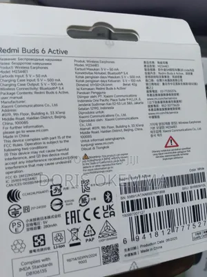 Original Redmi Buds 6 Active - 30h Battery Bluetooth 5.4 (Sealed)