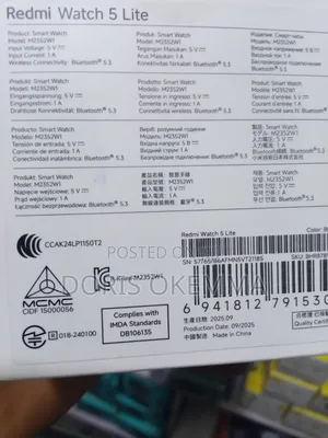 Original Redmi Watch 5 Lite - 1.96" Amoled Built-in GPS (Sealed)
