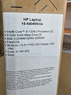 New Laptop HP 15 8GB Intel Core i5 SSD 512GB