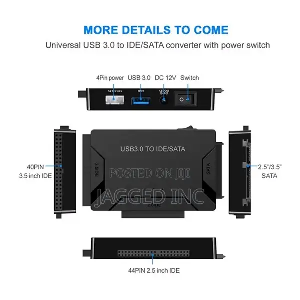Usb 3.0 to Sata Ide Hard Drive Converter – External Data Transfer