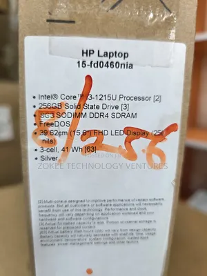 New Laptop HP 15 8GB Intel Core i3 SSD 256GB