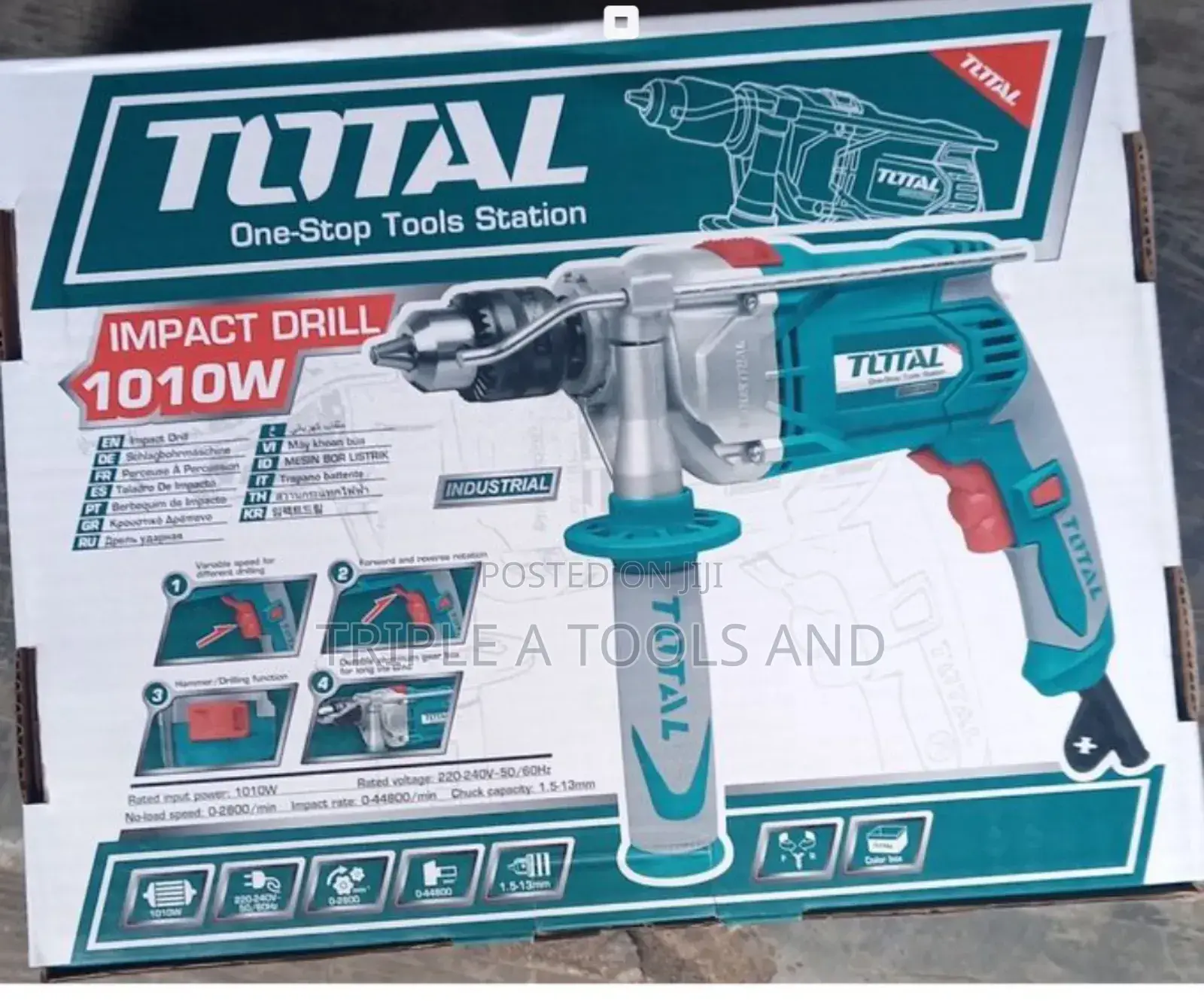 Total Impact Electric Drill Machine 1010watt