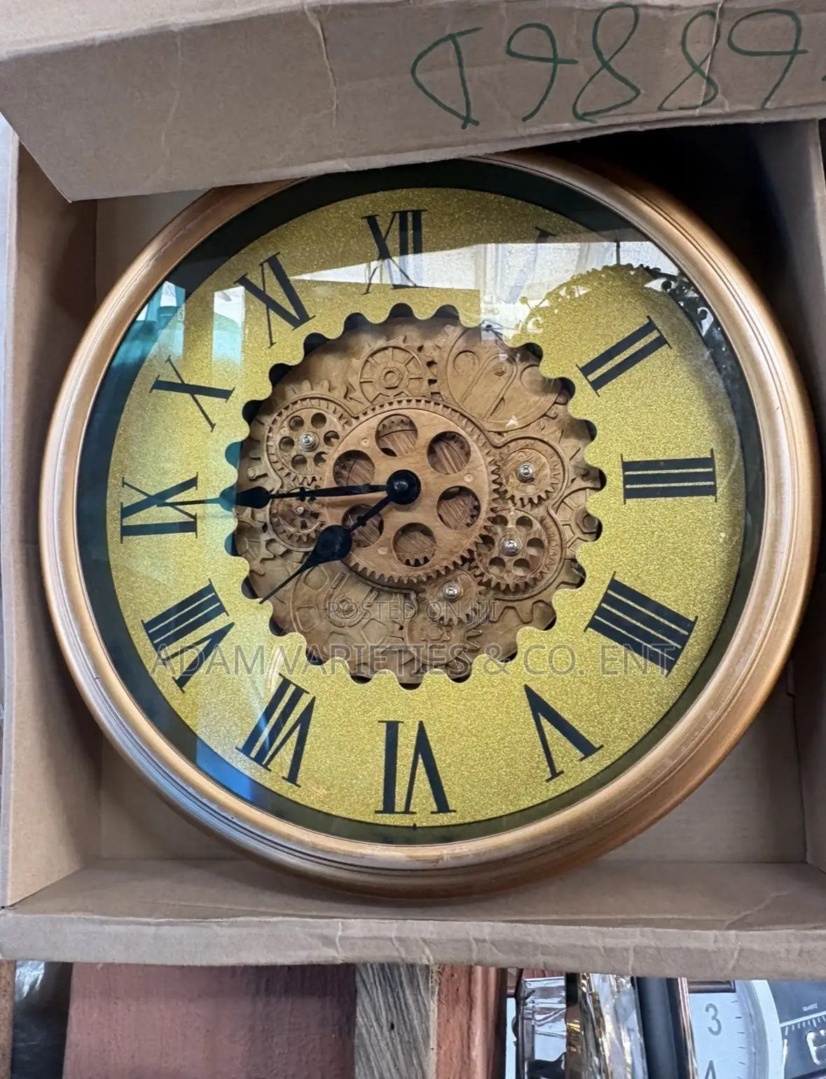 Gold-Toned Wall Clock