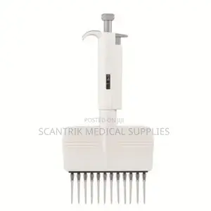 Reliable 12-Channel Adjustable Micropipette for Laboratory Application