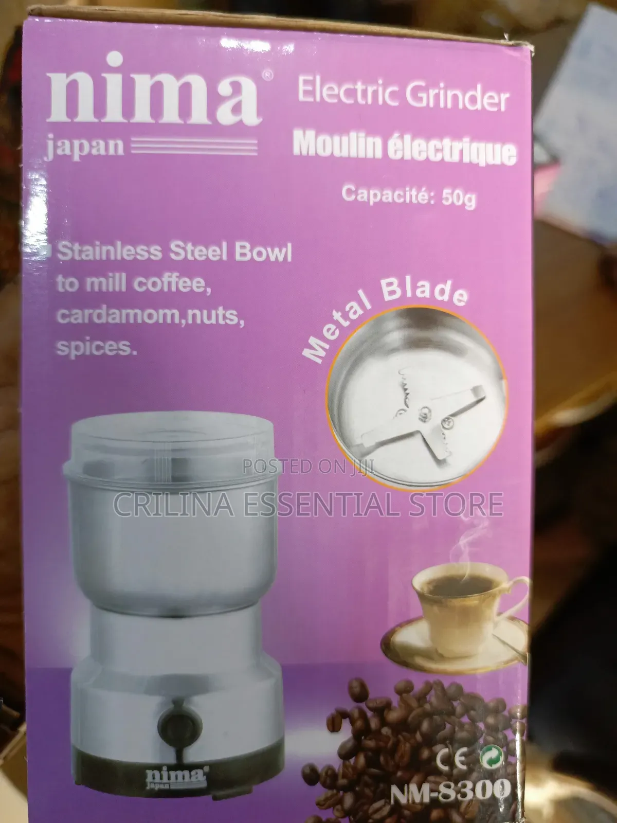 Nima Electric Grinder and Blender for Cereal Spices Wheat Nuts