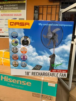 Qasa 18 Rechargeable Fan