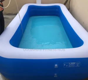 Large, Rectangular Family Inflatable Swimming Pool