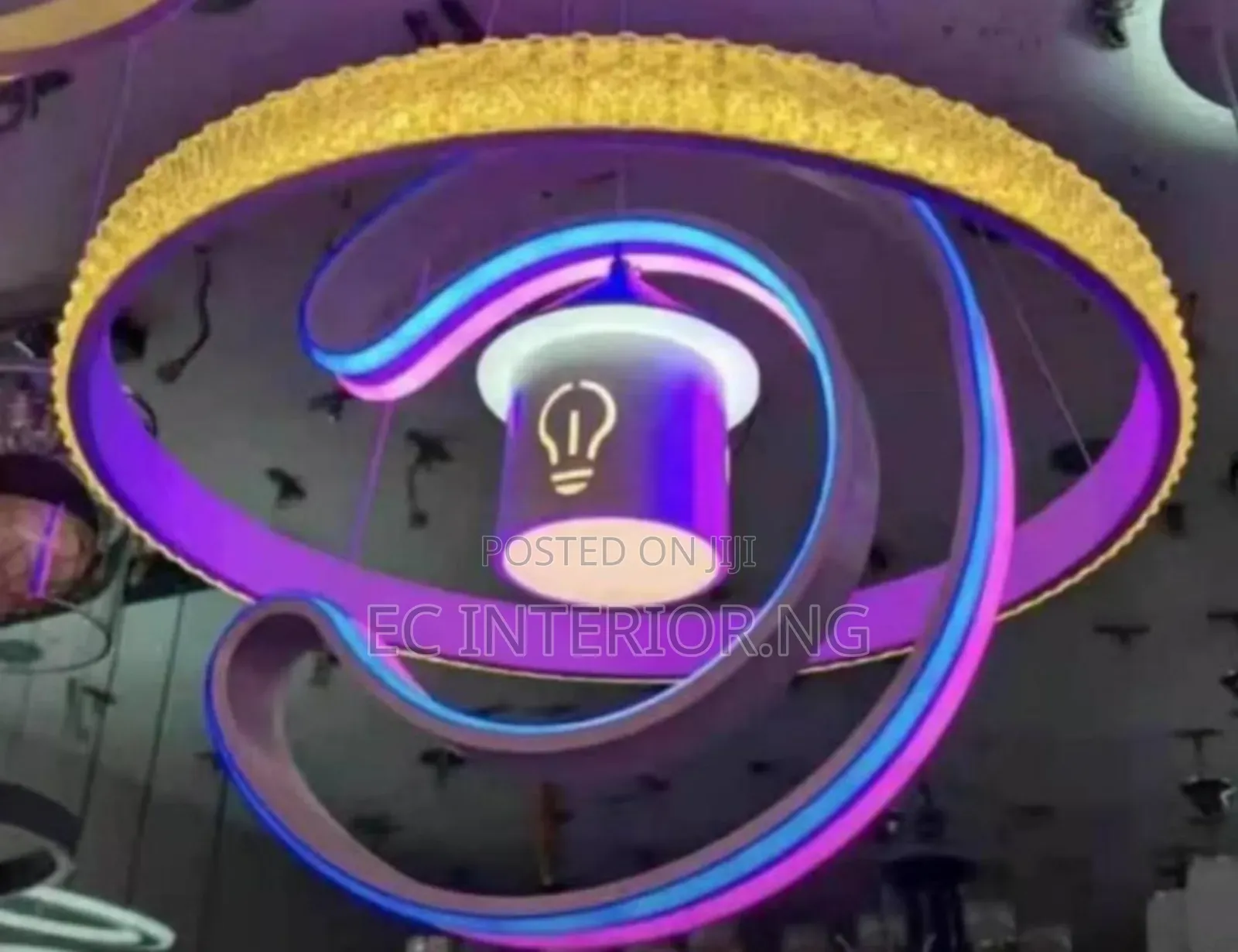 Led Neon Light Chandelier Bedroom