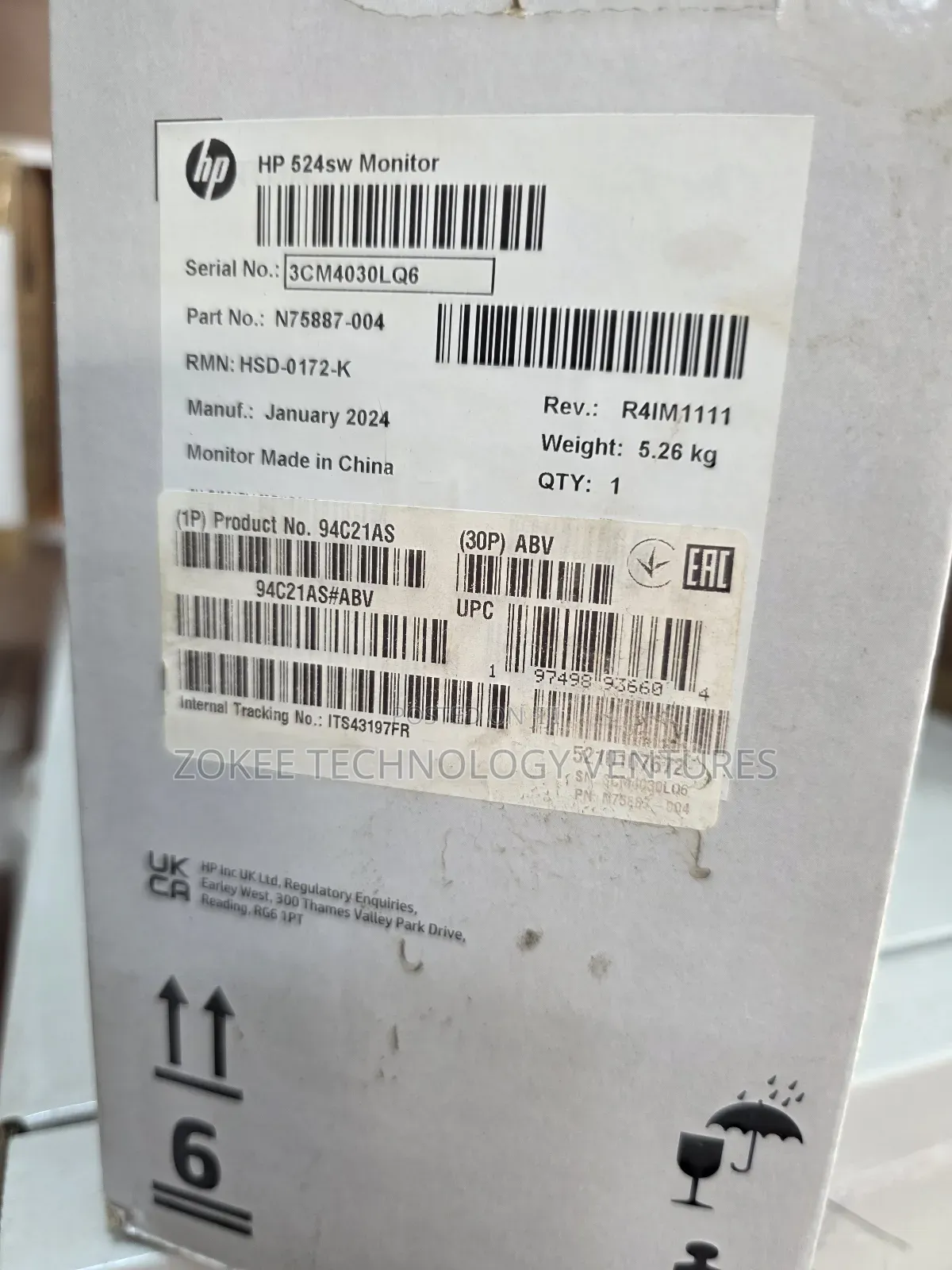 Monitor Hp Series 5524sw