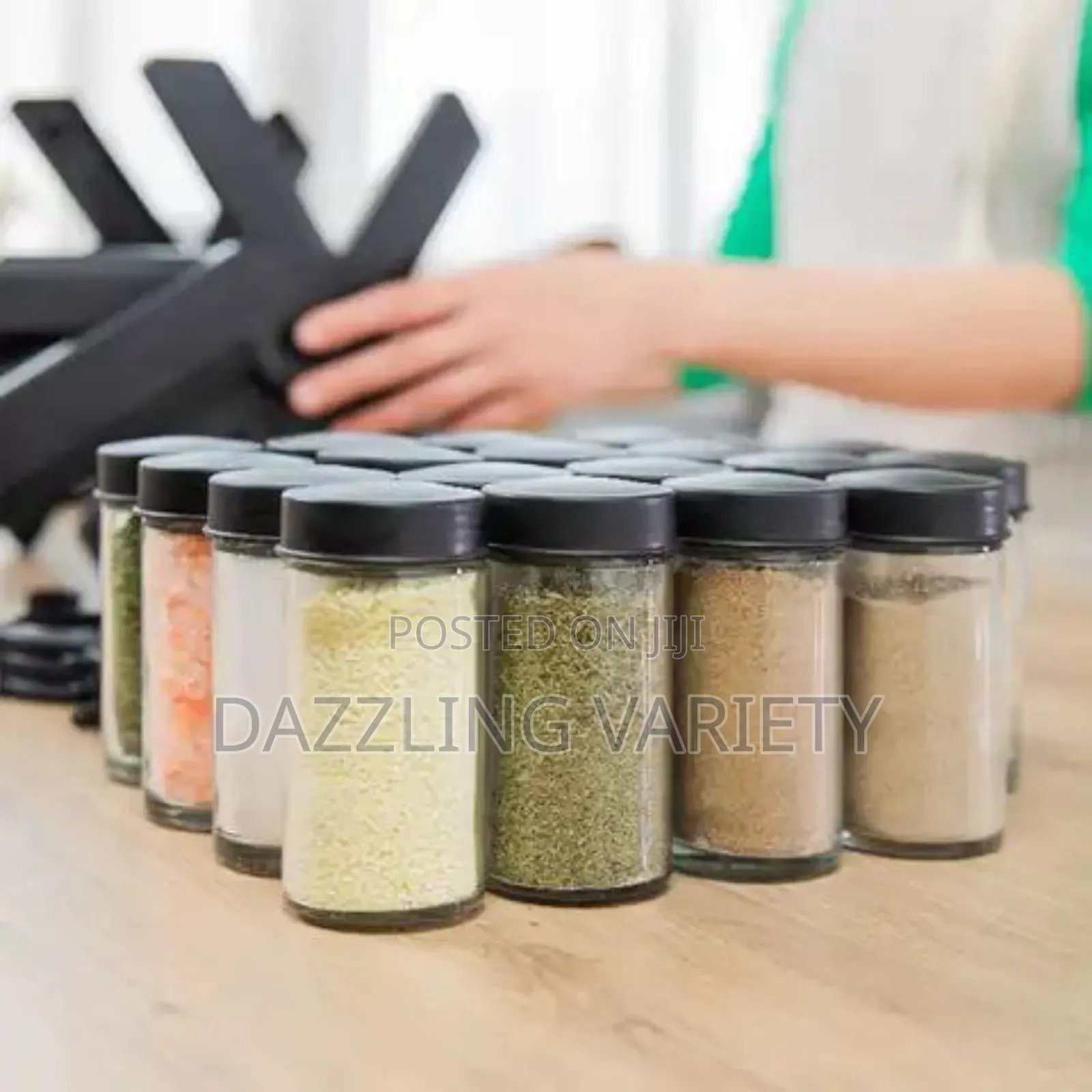18pcs Jar Rotating Spice Rack