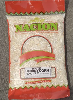 Nacion White Hominy Corn (White Egbo)