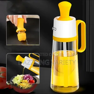 Big Size Kitchen Oil Dispenser Bottle With Silicone Brush Applicator