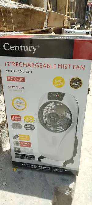 Century 12 Inches Rechargeable Mist Fan