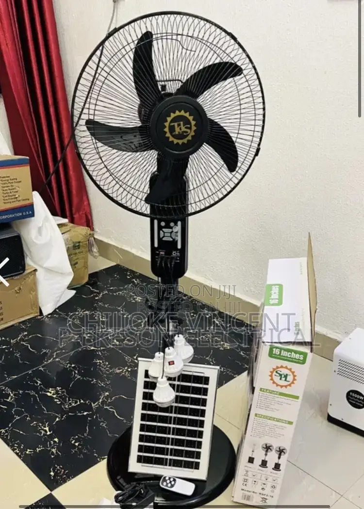 Solar Rechargeable Fan